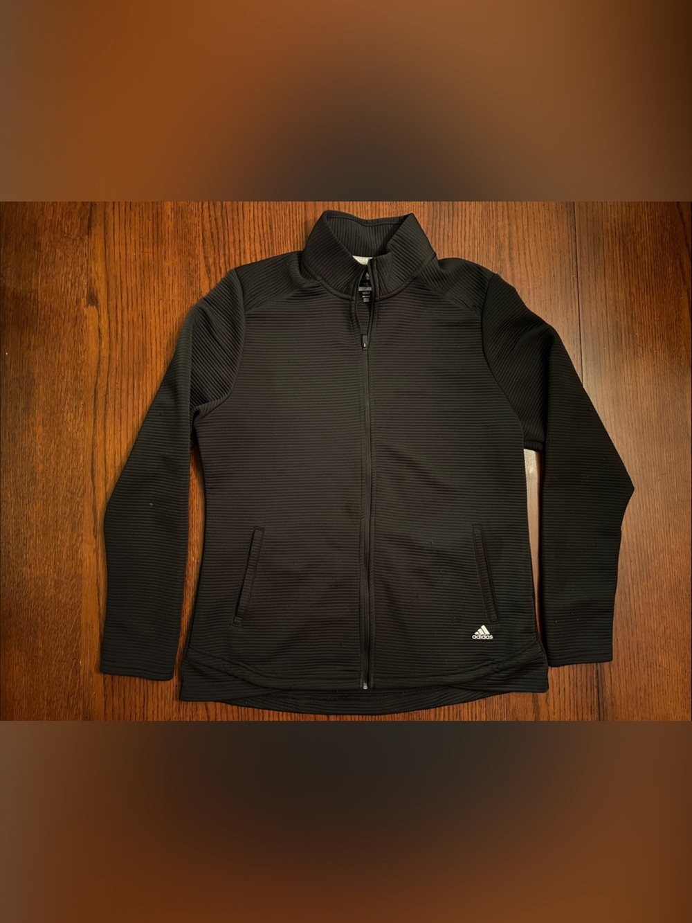 Adidas Black Full-Zip Golf Jacket